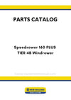 New Holland Speedrower 160 PLUS TIER 4B Windrower Parts Manual