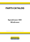 New Holland Speedrower 200 Windrower Parts Manual (NA)
