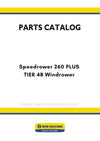 New Holland Speedrower 260 PLUS TIER 4B HIGH SPEED Windrower Parts Manual