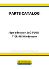 New Holland Speedrower 260 PLUS TIER 4B Windrower Parts Manual