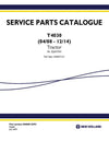 New Holland T4030 Standard Tractor Parts Manual PDF Download