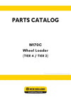 New Holland W170C Wheel Loader Parts Manual (TIER 4 / TIER 2) (NA)