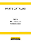 New Holland W170 TIER3 Wheel Loader Parts Manual ZBAR EC4 - BR