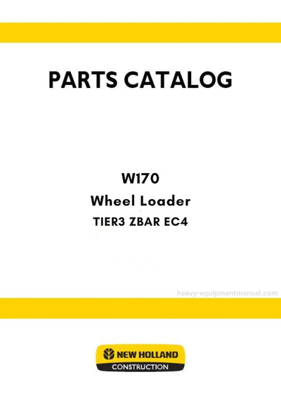 New Holland W170 TIER3 Wheel Loader Parts Manual