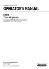 New HollandE E35B Tier 4B (final) Compact Hydraulic Excavator Operator Manual S2HX00050ZE03