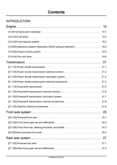 New Holland B110C Tier 4B (final) Tractor Loader Backhoe Service Manual 47830959