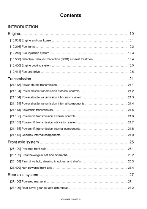 New Holland B110C Tier 4B (final) Tractor Loader Backhoe Service Manual 47830959