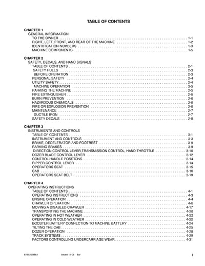 New Holland D75 D85 D95 Crawler Dozer Operator Manual 87592076NA