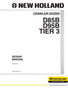 New Holland D85B,D95B Tier 3 Crawler Dozer Service Manual 87728447NA