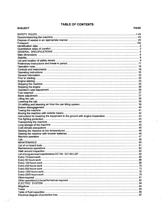New Holland DC150 DC150 LGP Crawler Dozer Operator Manual 60400894