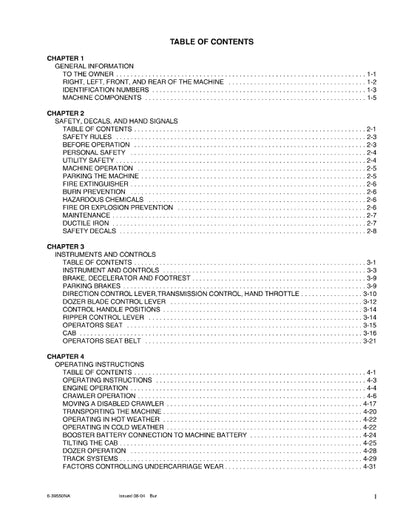 New Holland DC75 DC85 DC95 Crawler Dozer Operator Manual 6-39550NA
