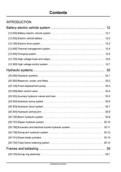 New Holland E15X Mini Excavator Service Manual 92205256