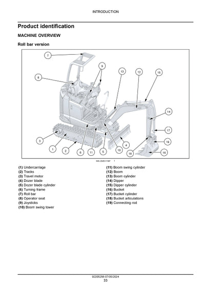 New Holland E15X Mini Excavator Service Manual 92205256