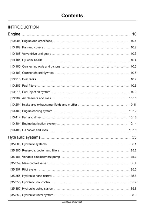 New Holland E17C Mini Excavator Service Manual 48127446