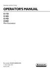New Holland E17D E18D E19D E20D Mini Excavator Operator Manual 92325673 