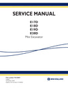 New Holland E17D, E18D, E19D, E20D Mini Excavator Service Manual 92316853