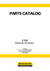 New Holland E18SR Hydraulic Excavator Parts Manual S3PU00020ZE01