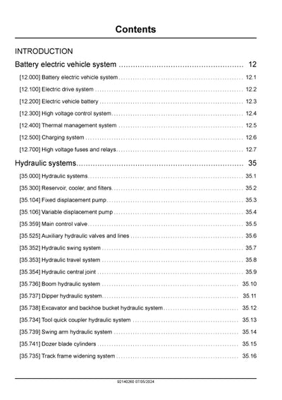 New Holland E25X Mini Excavator Service Manual 92140260
