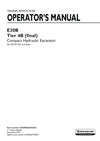 New Holland E30B Tier 4B (final) Compact Hydraulic Excavator Operator Manual S2HW00049ZE03