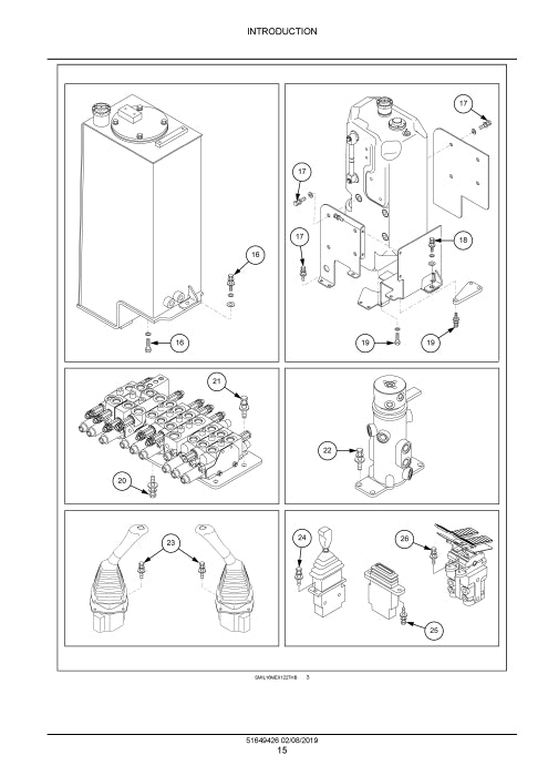 New Holland E30C Mini Excavator Service Manual 51649426