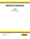 New Holland E33C Mini Excavator Service Manual 51691670