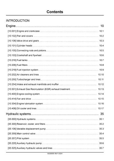 New Holland E42D, E45D, E50D, E55D Mini Excavator Service Manual 92293055