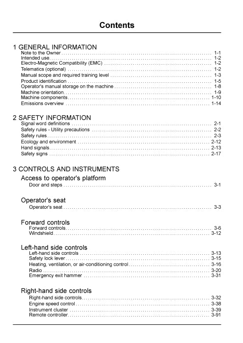 New Holland E57C Mini Excavator Operator Manual 90436686