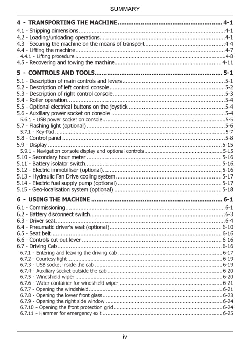 New Holland E58D, E60D, E65D Mini Excavator Operator Manual 92645627
