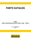 New Holland E60C Mini Crawler Excavator Cab Tier 4 Parts Manual 698446010PC