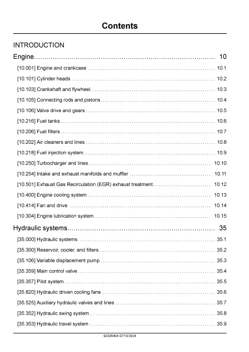 New Holland E85D, E90D, E100D Midi Excavator Service Manual 92326404