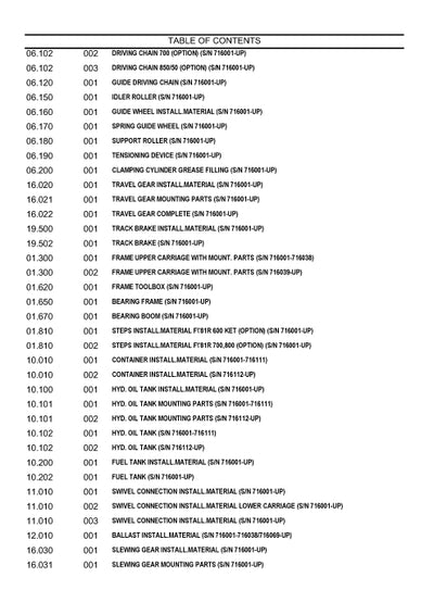 New Holland EC160 Excavator Parts Manual 73179381