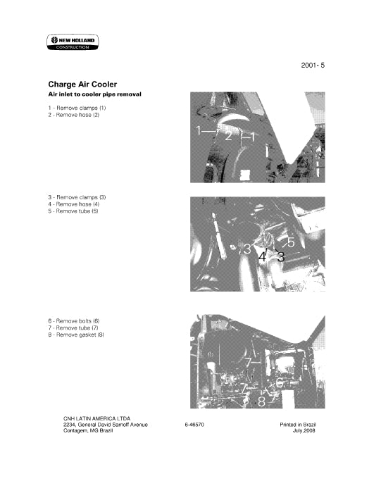 New Holland G200 Tier 3 Grader Service Manual 71114195NA