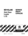 New Holland L-35 Skid Steer Loader Parts Manual 86642715