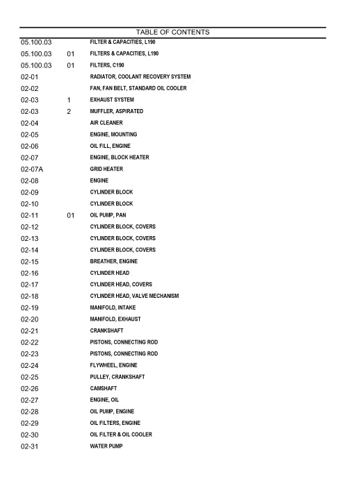 New Holland L190 Skid Steer Loader Parts Manual 87659760NA