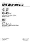 New Holland L218 Tier 4B (final) Skid Steer Loader Operator Manual 48068134