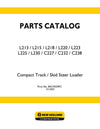 New Holland L223 Skid Steer Loader Parts Manual 84319559
