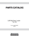 New Holland L230 Skid Steer Loader Tier 4A Parts Manual 550710182PC