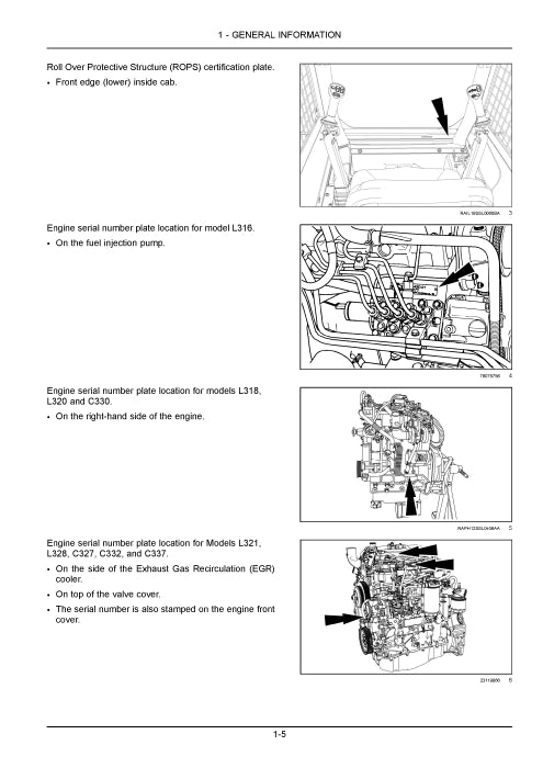 New Holland L328 Tier 4B (final) Skid Steer Loader Operator Manual 91859417 