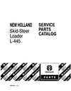 New Holland L445 Skid Steer Loader Parts Manual 86978340