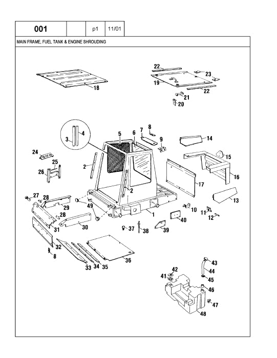 New Holland L445 Skid Steer Loader Parts Manual 86978340