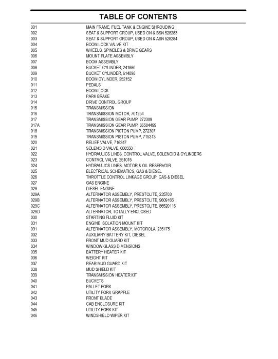 New Holland L445 Skid Steer Loader Parts Manual 86978340
