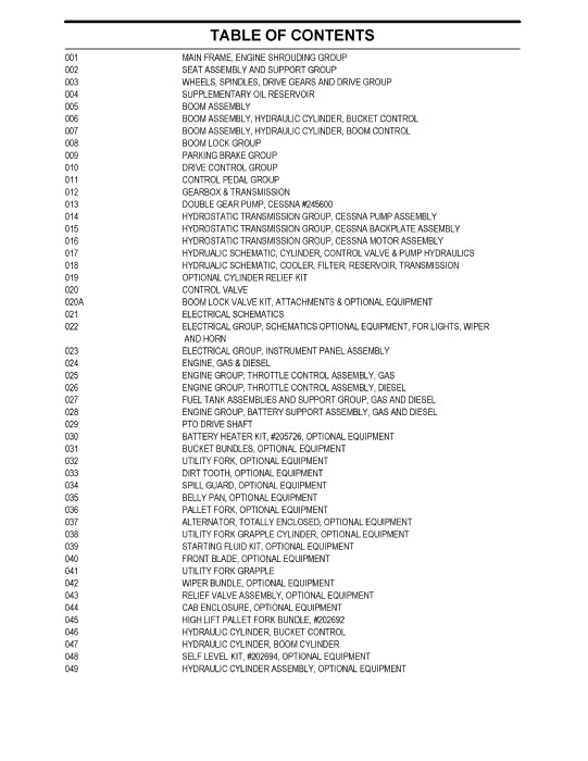 New Holland L778 Skid Steer Loader Parts Manual 86978341
