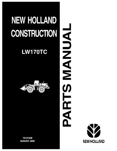 New Holland LW170TC Wheel Loader Parts Manual 75131038 Download PDF