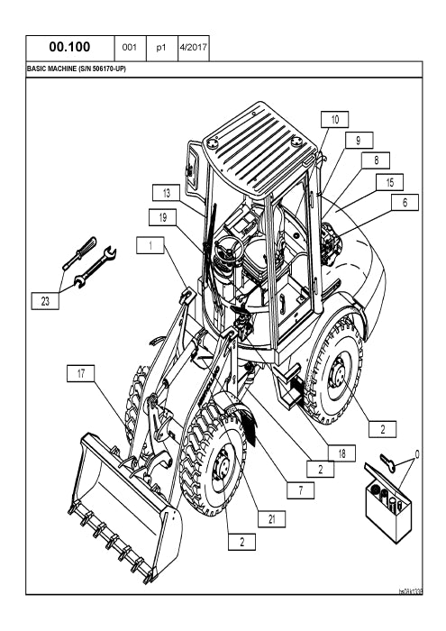 New Holland LW50.B Wheel Loader Parts Manual 73183032
