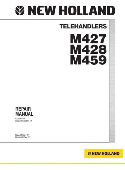 New Holland M459 Telehandler Service Manual 87755802NA