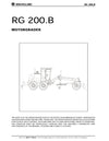 New Holland RG200.B Road Grader Operator Manual 75314233NA