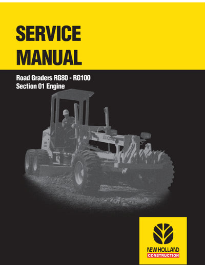New Holland RG80 Road Grader Service Manual 75131049
