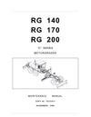 New Holland Rg200 Road Grader Service Manual 75131011