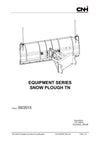 New Holland Snow Plough TN for W60B TC HS Compact Wheel Loader Operator Manual 51552839