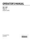 New Holland W110C Tier 4 Wheel Loader Operator Manual 84474083